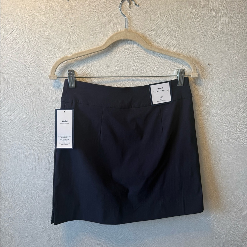 Charter Club Navy Blue Skort 2P Waist Smoothing Mini Skort New Sporty Girl - Picture 3 of 11